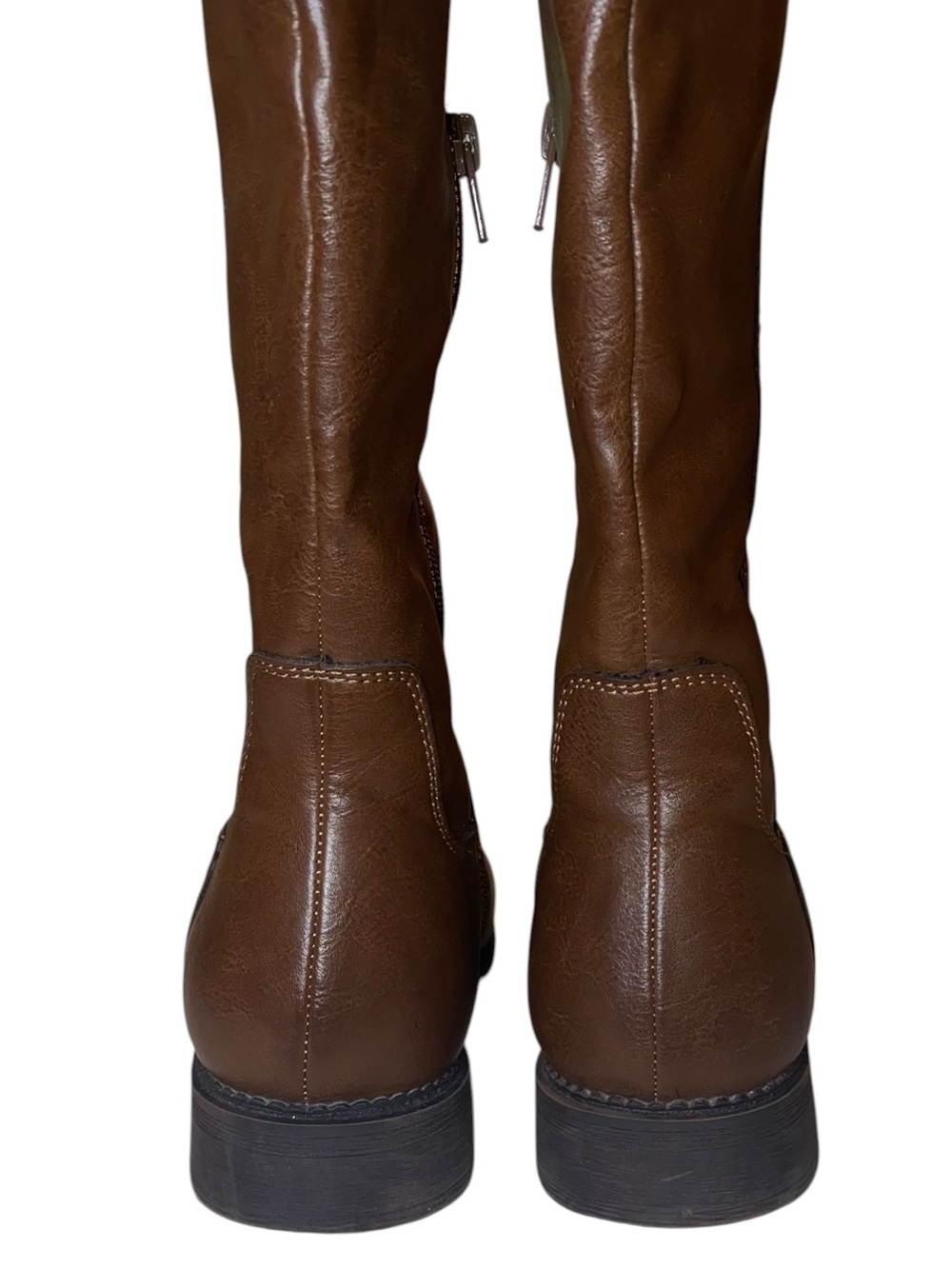 FRYE and CO Giovanna Knee-High Tall Boots Equestrian Style Med Brown SZ 7-1/2 - Picture 6 of 8